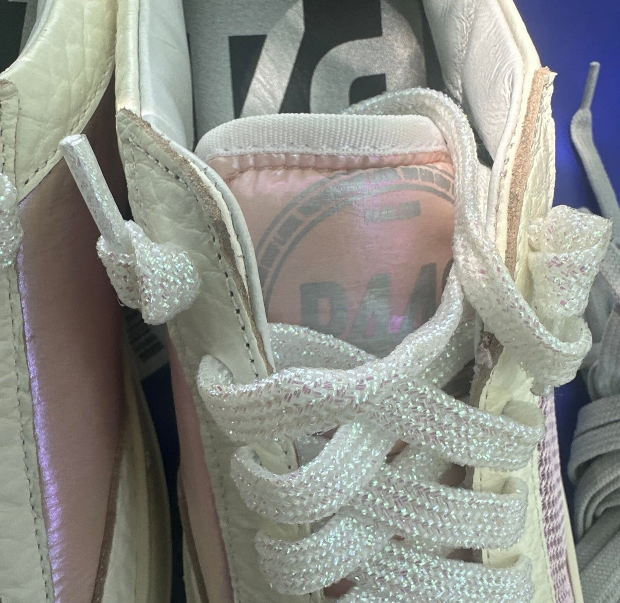 P448 JOHN BS KEPLER LEATHER/ LUREX/ NYLON SNEAKERS SZ EU 40/ US 9.5IN $298 Org