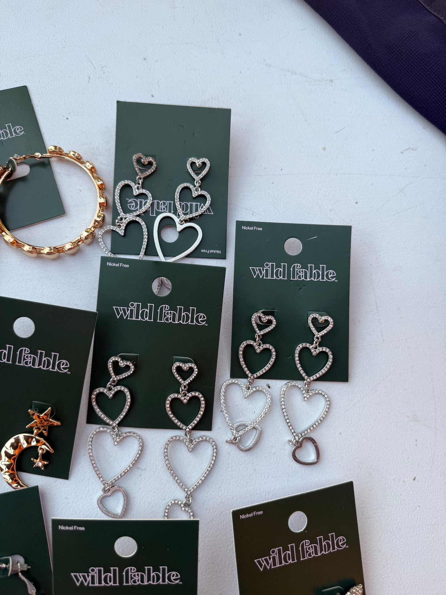 Lot  jewelry Wild Fable  Target Necklace Earrings, Hoops, Heart￼