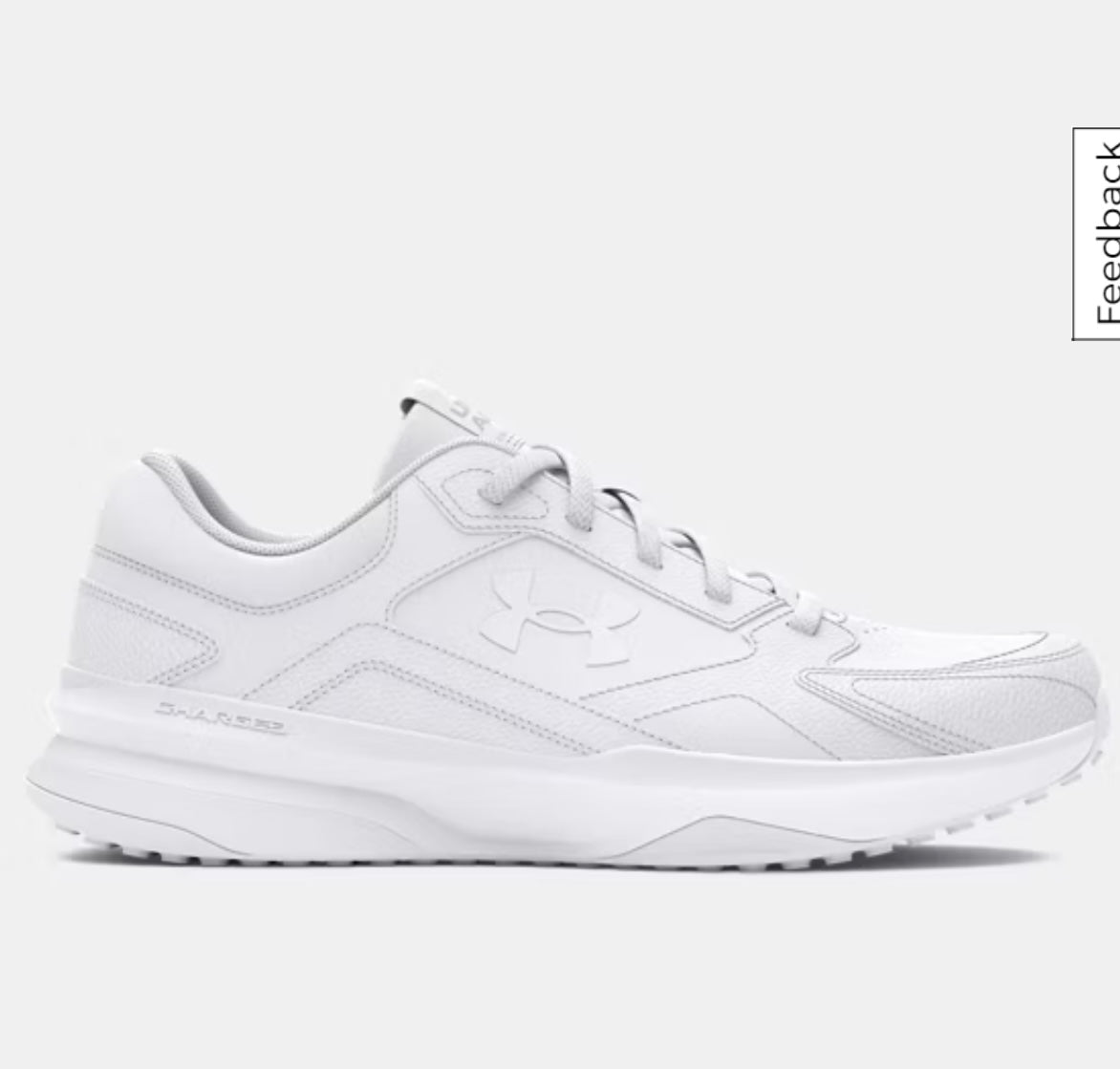 Under Armour Charged Edge Leather White W Women’s size 9 NEW