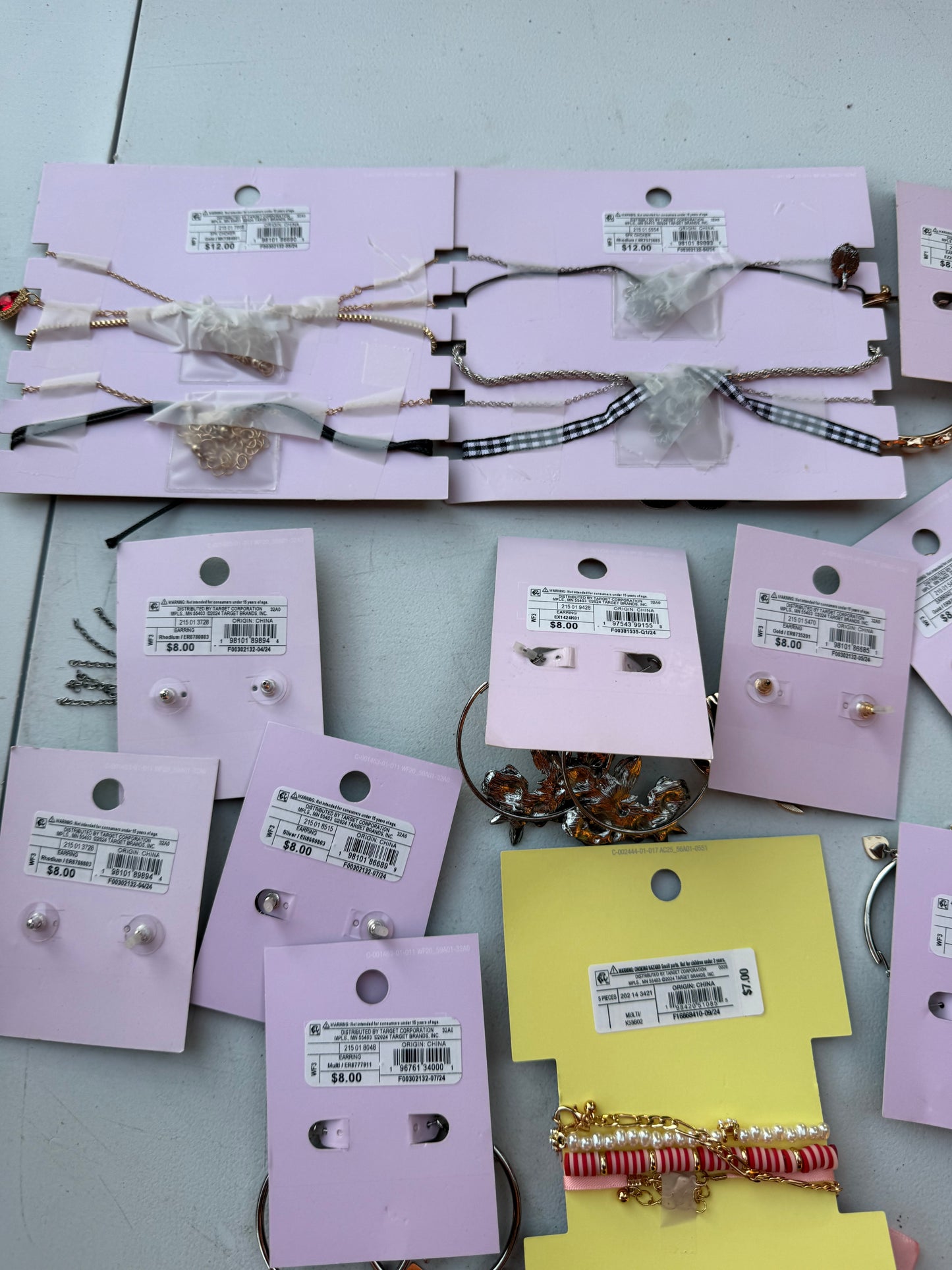 Lot  jewelry Wild Fable  Target Necklace Earrings, Hoops, Heart￼