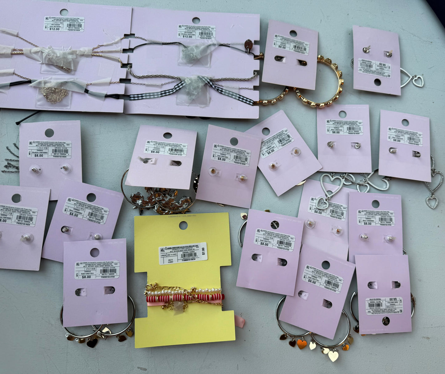 Lot  jewelry Wild Fable  Target Necklace Earrings, Hoops, Heart￼