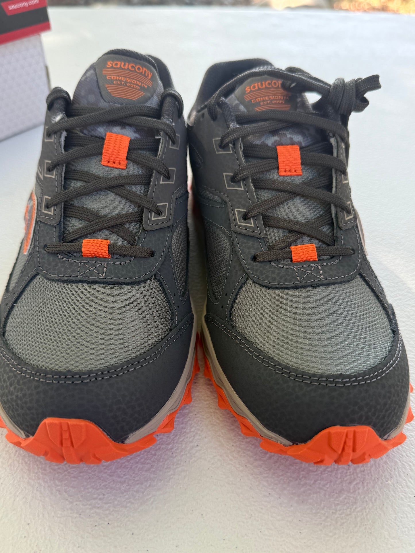 NEW Saucony Cohesion TR14 LTT Trail Running Shoe Olive Camo Big Kid Size 4M